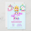 Search for unicorn pool party invitations Rainbow