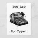 Search for typewriter vertical postcards Black and white