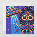 Recherche de extraterrestre vœux cartes Ufo