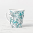 Search for turquoise and white mugs Abstract