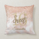 Search for pink glitter pillows Sweet 16