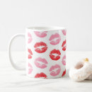 Search for red lips mugs Pattern of lips