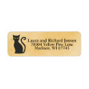 Search for crazy return address labels Black cat