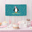 Search for cartoon party birthday banners Penguin
