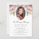 Search for memorial service death anniversary invitations Floral