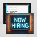 Search for employment postcards Business