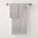 Search for silver glitter bath towels Chic