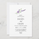Search for lavender flower wedding invitations Simple