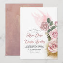 Search for rose gold glitter wedding invitations Floral