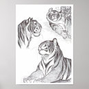 Search for tiger drawing posters Pencil