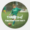 Search for soccer birthday party stickers Player