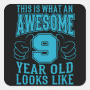 Search for 9th birthday stickers Boy