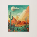 Search for cactus puzzles Desert landscape