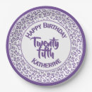 Search for 25th birthday plates Celebration