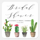 Search for succulent bridal shower stickers Watercolor