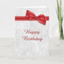 Search for red white damask cards For her