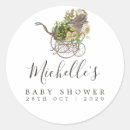 Search for vintage baby carriage stickers Watercolor