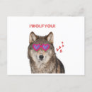 Recherche de amour loup cartes postales Mignonne