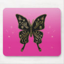 Recherche de papillon noir tapis souris Conception