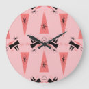 Recherche de rose de corail horloges Abstrait