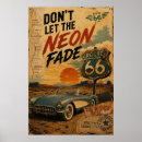 Search for vintage car posters Route 66