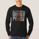 Search for peace mens tshirts World