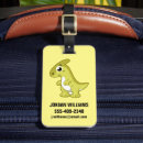 Recherche de fun bagages étiquettes Dinosaure