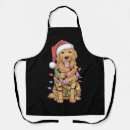 Search for golden retriever dog aprons Xmas