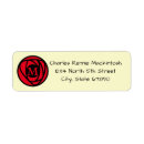 Recherche de artists return address labels Monogramme