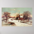 Search for vintage winter scene posters Retro