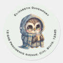 Recherche de cute owl return address labels Animal