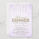 Search for gold glitter rehearsal dinner invitations Purple