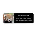 Search for red panda return address labels Animal