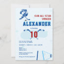 Search for ice hockey birthday invitations Lace up your skates