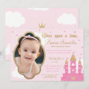 Search for pink and gold princess invitations Castle