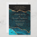 Recherche de turquoise gold mariage invitations Pierre