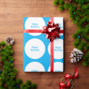 Search for blue polka dot wrapping paper Happy birthday