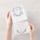 Search for watercolor crest wedding invitations Modern elegant