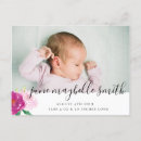 Search for floral birth announcement cards Girl