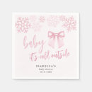 Search for baby its cold outside napkins Baby girl shower