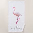 Search for hawaiian beach towels Pink flamingo