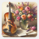 Search for violin stickers Flowers