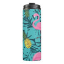 Search for pink flamingo travel mugs Illustration