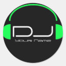 Recherche de écouteur autocollants Disc jockey