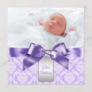 Recherche de purple christening invitations Bébé