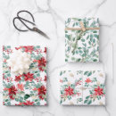 Search for pink poinsettia wrapping paper Berries