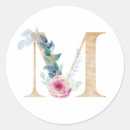 Search for gold letter m stickers Watercolor