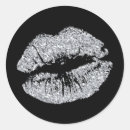 Search for silver lips stickers Kiss