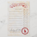 Search for santa claus personal stationery Naughty or nice
