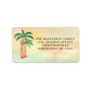 Search for tropical island return address labels Palm trees